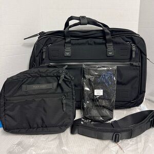 Black Ember Forge 40 Briefcase/Backpack w/Boarding kit, Bottle Holder, & Strap
